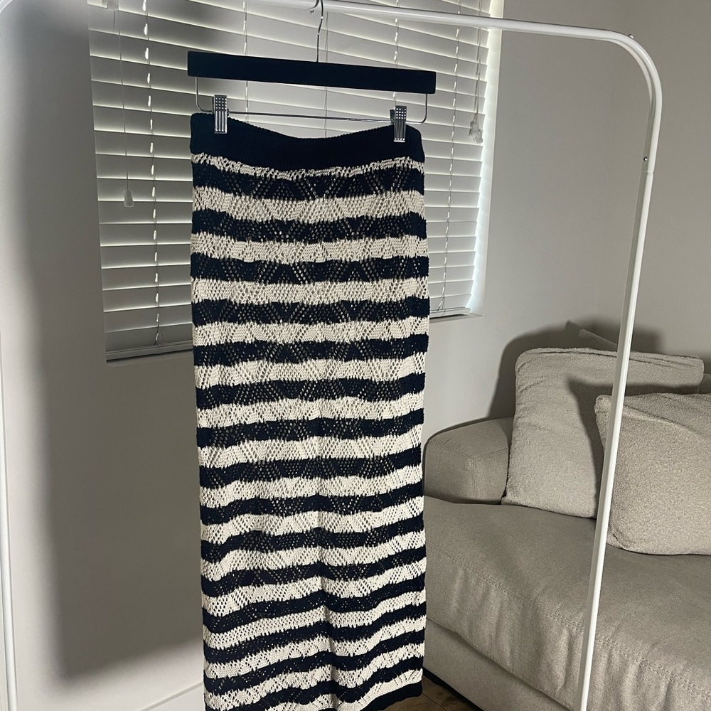 Freshman Black and White Knit Skirt